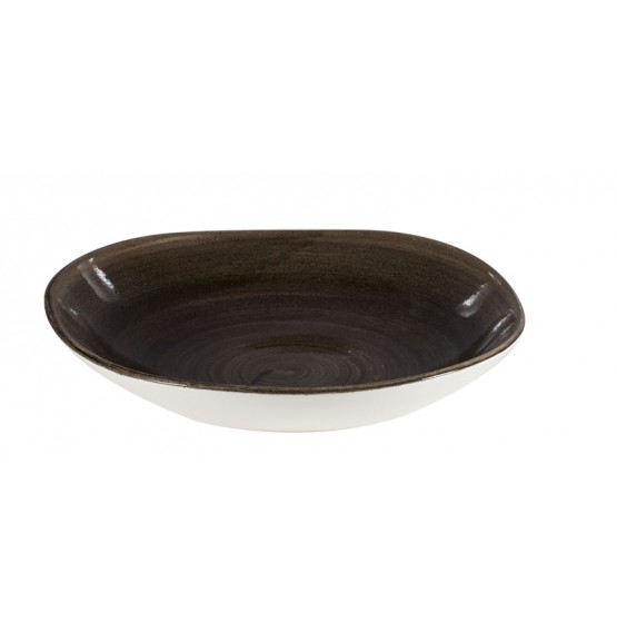 Patina Iron Black Organic Round Bowl